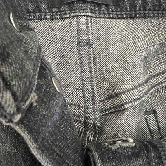 7 For All Mankind Easy Boy Bootcut high waist faded black cropped - Picture 11 of 11